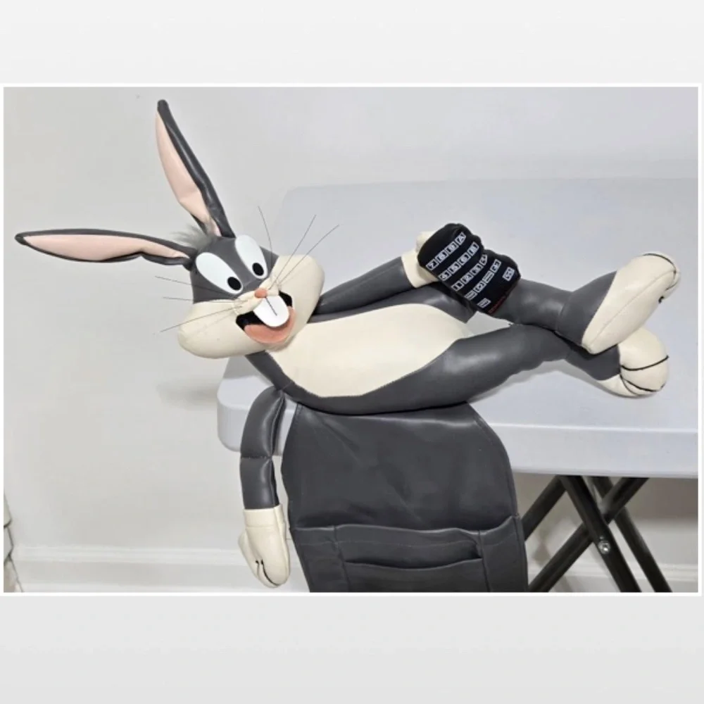 Vintage 90s Looney Tunes TV Organizer Bugs Bunny Remote Holder Grey White VTG